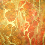 Marbled Momi Origami Paper - VOLCANO