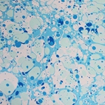 Hand Marbled Origami Paper - JUST BLUES STONE