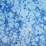 Hand Marbled Origami Paper - DEEP OCEAN STONE