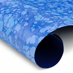 Hand Marbled Paper - DEEP OCEAN STONE