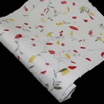 Heavyweight Mulberry Paper - RED AND YELLOW PETALS