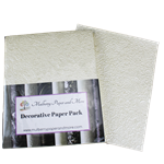 Indian Embossed Paper - ROSE - White - 30 Sheet Pack