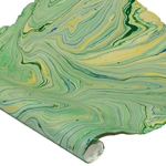 Jute Fiber Paper - GREEN AND BLUE MARBLE
