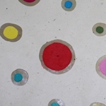 Lokta Paper Origami Pack - Batik Circles - RAINBOW