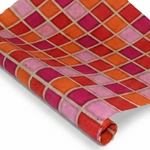 Nepalese Batik Lokta Paper - Squares - PINK/ORANGE