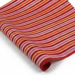Nepalese Batik Lokta Paper - Stripes - PINK/ORANGE