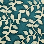 Lokta Paper Origami Pack - Batik Stripes - Leaves - BLUE