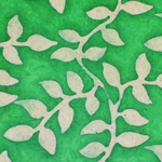 Lokta Paper Origami Pack - Batik Leaves - GREEN