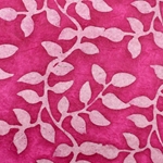 Lokta Paper Origami Pack - Batik Leaves - MAGENTA