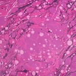 Hand Marbled Origami Paper - MAGENTA VEIN