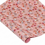 Screenprinted Indian Cotton Paper - Tiny Floral on PINK