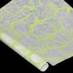 Ripple Kozo Paper - GREEN ON WHITE