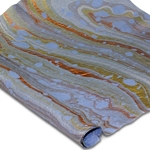 Milano Momi Kozo Paper - GOLD SILVER COPPER ON LIGHT BLUE