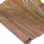 Milano Momi Kozo Paper - GOLD SILVER COPPER ON TAUPE