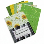 Assorted Decorative Paper Pack - SUNFLOWER