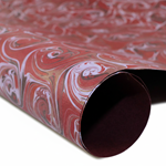 Hand Marbled Paper - LAVA CURL
