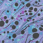 Hand Marbled Origami Paper - GALAXY VEIN