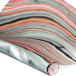Thai Marbled Paper - IRIS/RASPBERRY/APRICOT