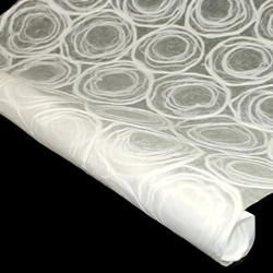 Whimzy Mulberry Paper - WHITE ON WHITE