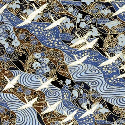 Chiyogami Yuzen Origami Paper - ROARING OCEAN - 4 Sheet Pack - 6 x 6 Inch