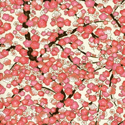 Japanese Chiyogami Yuzen Paper - PASSION PINK GARDEN