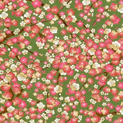Japanese Chiyogami Yuzen Paper - FUSCIA GARDEN