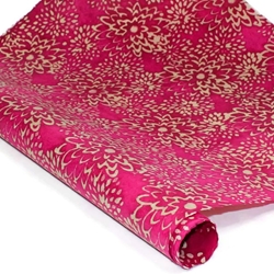 Nepalese Batik Lokta Paper - Mums - MAGENTA