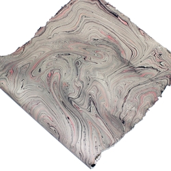 Jute Fiber Paper - GRAY AND PINK MARBLE