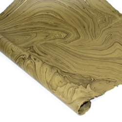 Jute Fiber Paper - OLIVE GREEN MARBLE