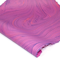 Jute Fiber Paper - FUCHSIA MARBLE