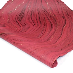 Jute Fiber Paper - BURGUNDY MARBLE