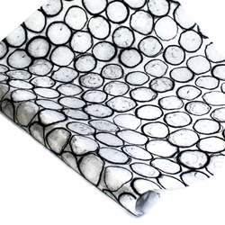 Sheer Mulberry Paper - BEEHIVE - Black