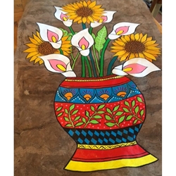 ACRYLIC PAINTING ON AMATE