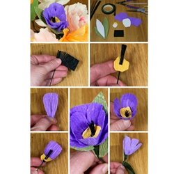 Crepe Paper Flower Tutorial