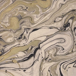 Lokta Paper Origami Pack - Marbled - GOLD/BLACK ON CREAM