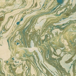 Lokta Paper Origami Pack - Marbled - OLIVE/GREEN ON CREAM