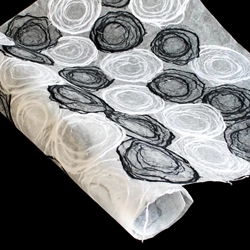 Whimzy Mulberry Paper - BLACK/WHITE