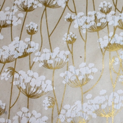 Lokta Paper Origami Pack - Flowering Twigs - WHITE ON NATURAL
