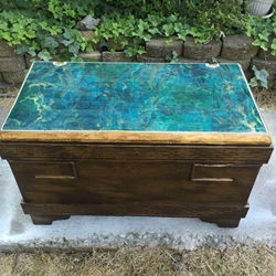 REFINISHED WOODEN CHEST