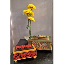 ASIAN ART DECO BOXES