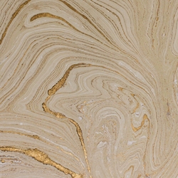 Jute Fiber Origami Paper - GOLD ON CREAM MARBLE