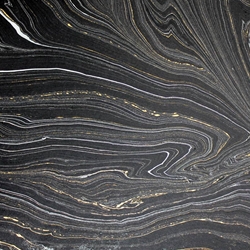 Jute Fiber Origami Paper - BLACK MARBLE