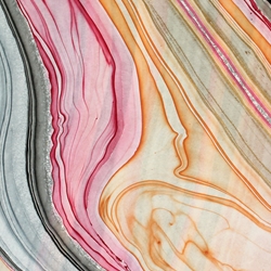 Thai Marbled Origami Paper - IRIS/RASPBERRY/APRICOT