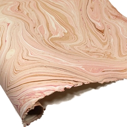 Jute Fiber Paper - ROSE GOLD MARBLE