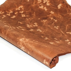 Nepalese Lokta Paper - Sun Washed Clovers - SIENNA AND TERRA COTTA