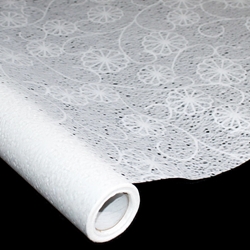 Korean Hanji Paper Roll - 30GSM - Watermark Tissue - RAINFALL FLOWER - 47" x 65'