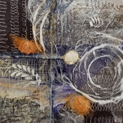 MIXED MEDIA ON CANVAS