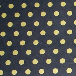 Lokta Paper Origami Pack - Polka Dots - GOLD ON BLACK
