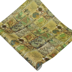 Italian Florentine Paper - WORLD MAPS