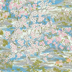Chiyogami Yuzen Origami Paper - REFLECTION - 4 Sheet Pack - 6 x 6 Inch